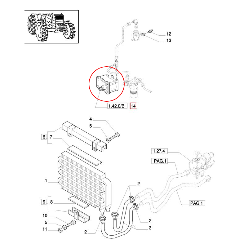 НАСОС РУЛЕВОЙ NEW HOLLAND CASE 5180271