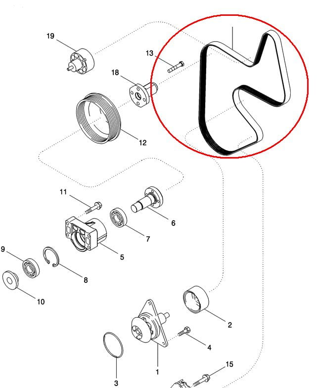 РЕМЕНЬ ВХОДНОЙ РЕМЕНЬ NEW HOLLAND CNH 87403145 - 87441267