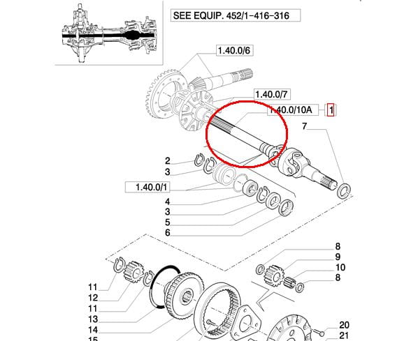 СОЕДИНИТЕЛЬ ВАЛА NEW HOLLAND CASE STEYR 5191550 - 9967774 - 87361042