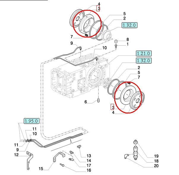 ПОРШЕНЬ ДАВЛЕНИЯ ТОРМОЗНОГО ДИСКА NEW HOLLAND CASE 5152350