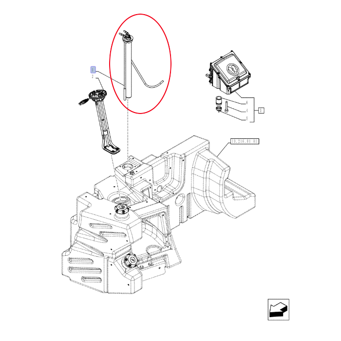 ДАТЧИК ТОПЛИВА NEW HOLLAND CASE 84427711 - 47525397