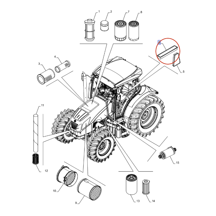 ФИЛЬТР САЛОННЫЙ NEW HOLLAND CASE STEYR 84579424