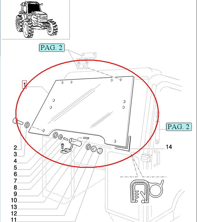 ВЕТРОВОЕ СТЕКЛО NEW HOLLAND 82000488