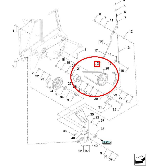 РЕМЕНЬ СЪЕМНИКА NEW HOLLAND 84320963