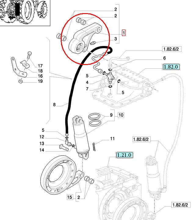 ПОДЪЕМНЫЙ РЫЧАГ ПРАВЫЙ NEW HOLLAND CASE 87317740