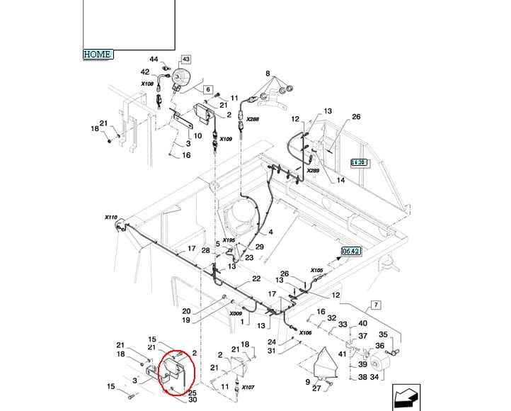 ДАТЧИК УРОВНЯ ЗЕРНА В БАКЕ NEW HOLLAND 86626239 - 87532857