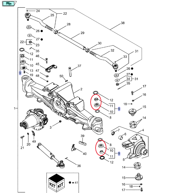 ПОДШИПНИК Поворотного кулака CNH 368728A1