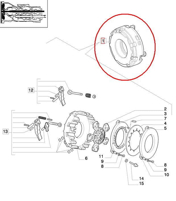 КОРПУС СЦЕПЛЕНИЯ NEW HOLLAND 84353940 - 5097927 - 47583384