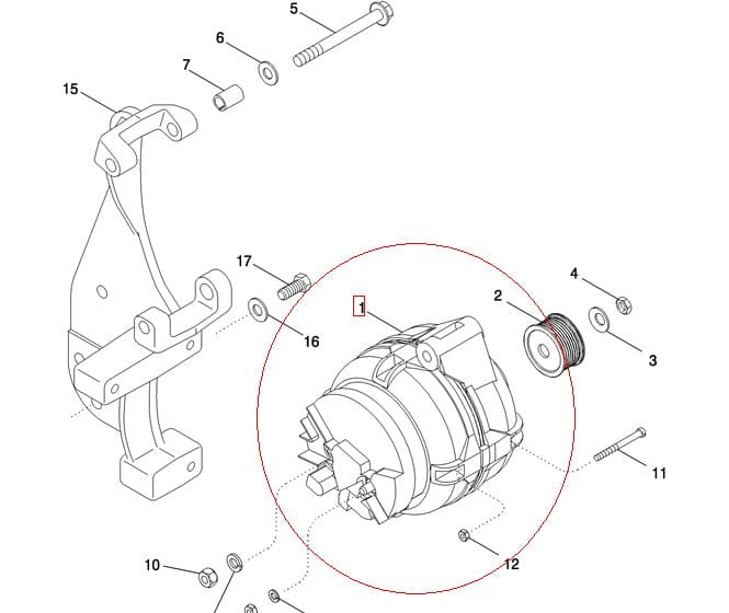 ГЕНЕРАТОР 150A NEW HOLLAND CASE 87452821