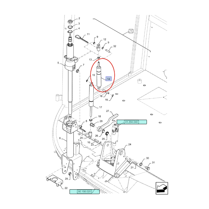 ПРИВОД РУЛЕВОЙ КОЛОНКИ NEW HOLLAND 87607299