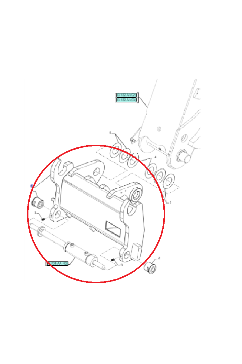 Опора рычага New Holland LM 47957806 - 47855432