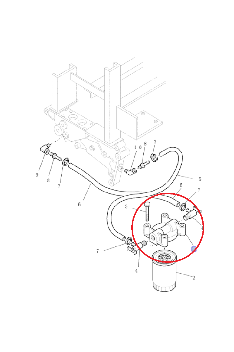 ГОЛОВКА ФИЛЬТРА NEW HOLLAND CASE CNH 9626900