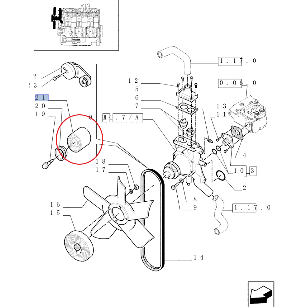 РОЛИК РЕМНЯ NEW HOLLAND CASE 87840244