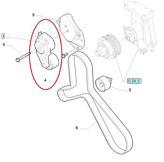 РЕМЕНЬ САМОНАТЯЖНОЙ NEW HOLLAND CASE STEYR 87803067 - 2852161 - 2855622