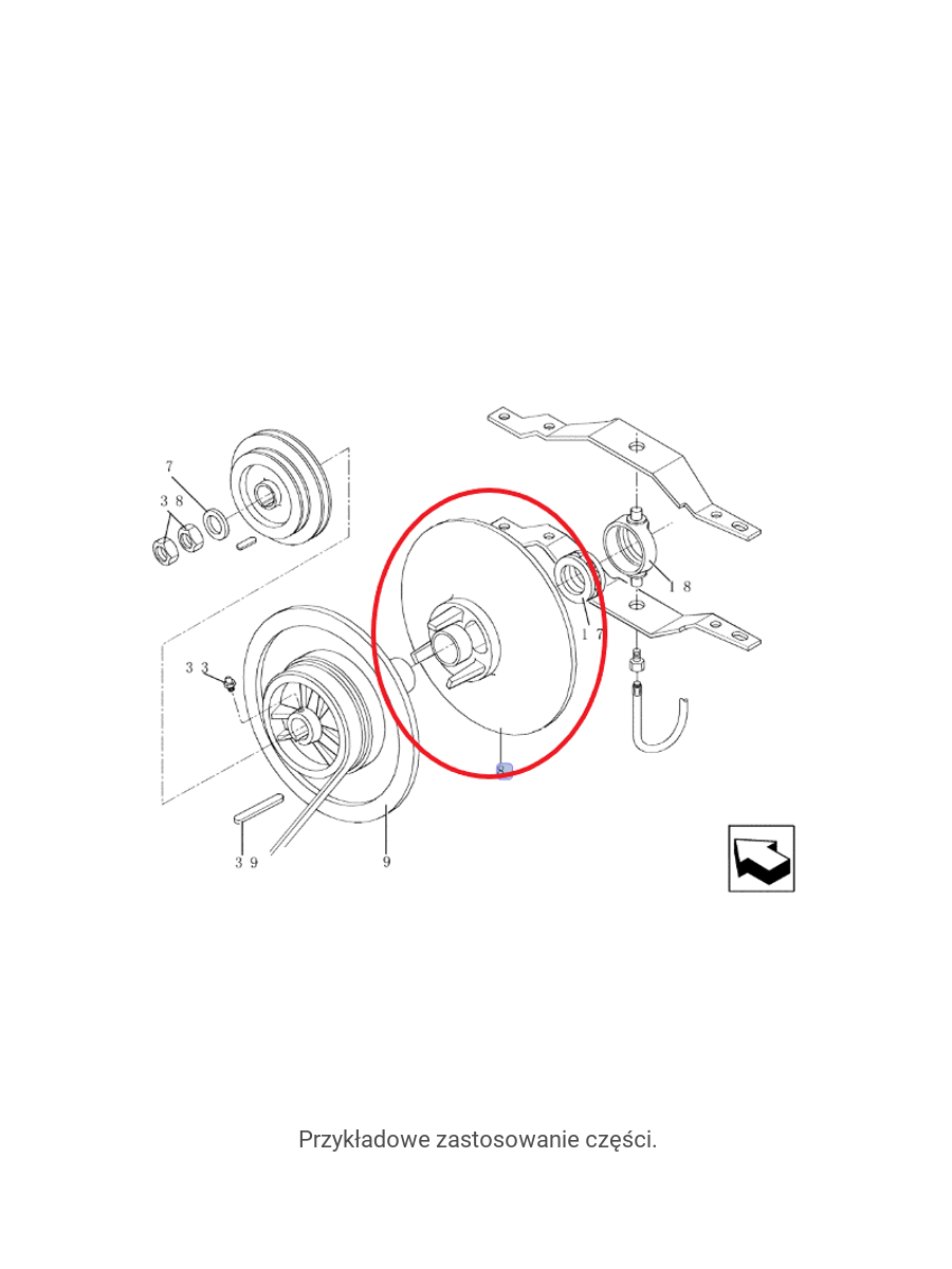 КОЛЕСО БЕСПЛАТНОЙ ТРАНСМИССИИ NEW HOLLAND 84278618 - 84026079 - 84991647