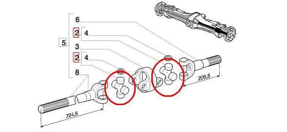 КОРПУС КРЕСТОВОЙ ВАЛА NEW HOLLAND 9967667 - 5191482