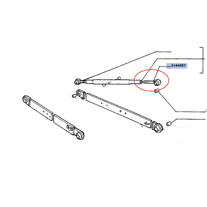 БОЛТ НИЖНЕЙ ПОДКЛАДКИ CNH 5144457