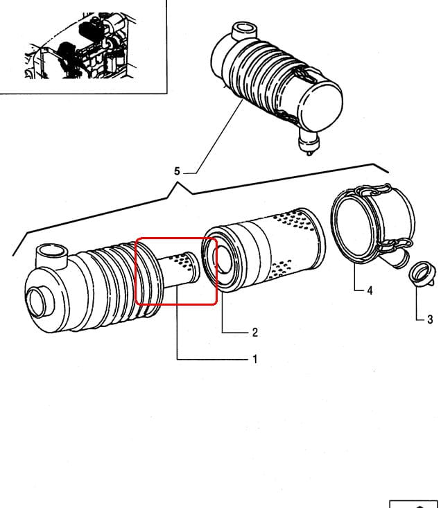 ФИЛЬТР ВНУТРЕННИЙ ВОЗДУШНЫЙ NEW HOLLAND CASE 87569522 - 47135975 - 1930588 - 86982523