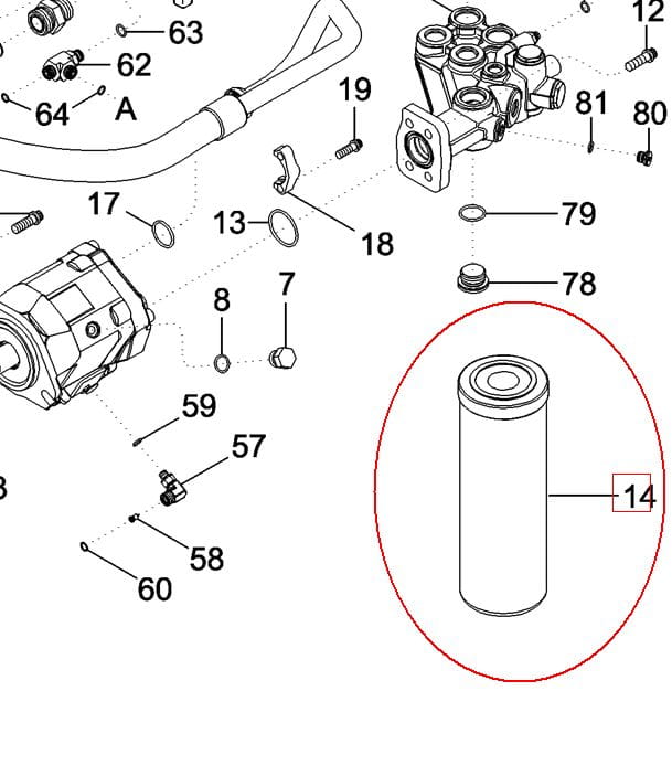 ФИЛЬТР ГИДРАВЛИЧЕСКИЙ NEW HOLLAND CASE 87413809 - 1971728C1 - 84487937 - 51508555