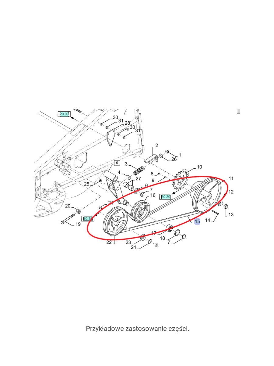 ПРИВОДНОЙ РЕМЕНЬ ДЛЯ ДУХОВНОГО КОМНАТА NEW TYPE NEW HOLLAND CASE 84058255