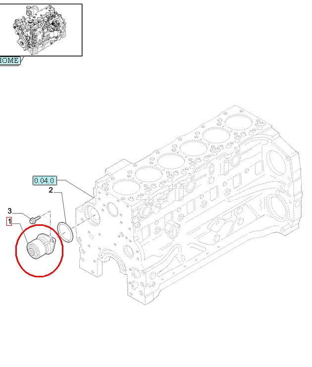 ВОДЯНОЙ НАСОС NEW HOLLAND CASE STEYR 2854835 - 504088242 - 5802497075