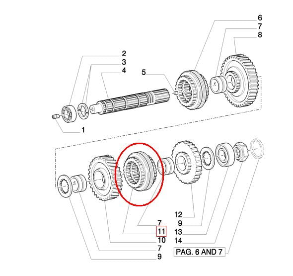 КОРПУС СИНХРОНИЗАТОРА NEW HOLLAND 5168081 - 5189252 - 87537028