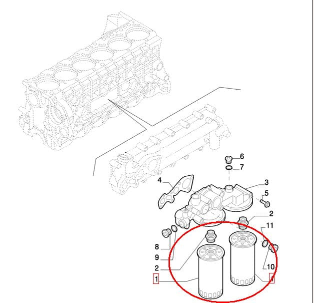 ФИЛЬТР ДВИГАТЕЛЯ NEW HOLLAND CASE 84346773 - 1931099