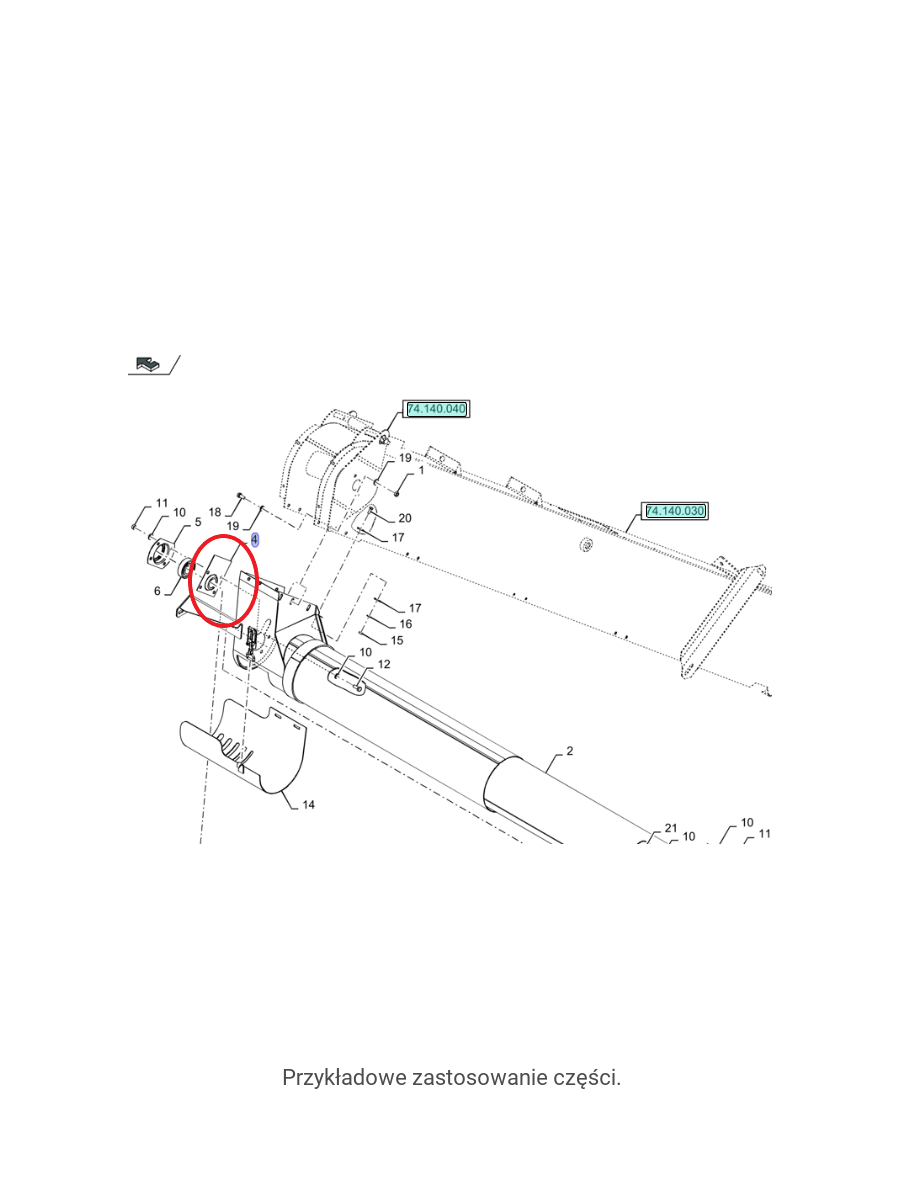 КОРПУС ПОДШИПНИКА NEW HOLLAND/CASE 423768 - 80423768