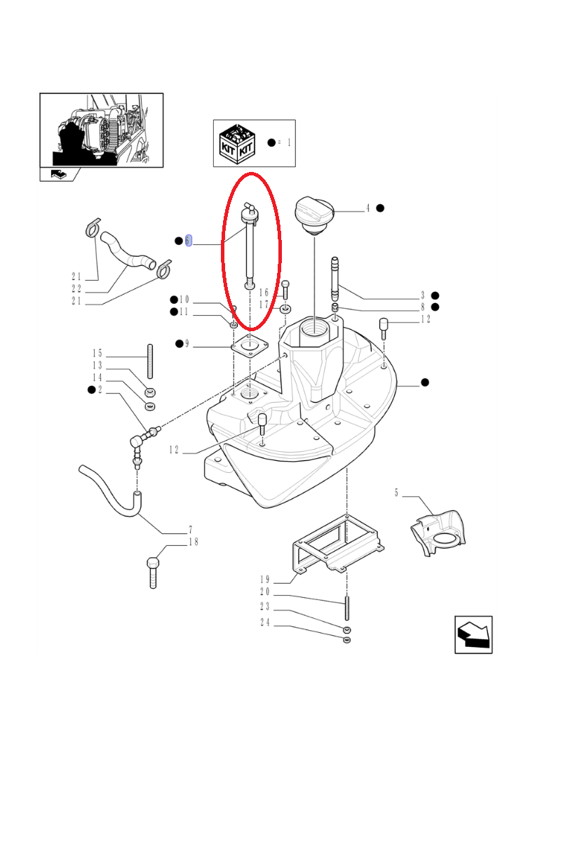 New Holland CNH 87610012 Указатель уровня топлива