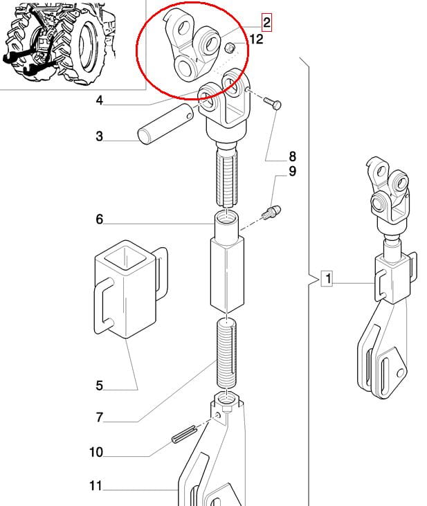 ВЕШАЛКА NEW HOLLAND CASE 5160002 - 5171861