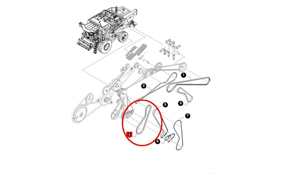 РЕМЕНЬ ЗЕРНА NEW HOLLAND 84432785