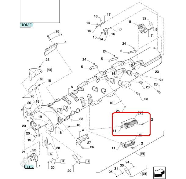 НАБОР ЛЕВОГО РОТОРА ФЛИП (3 ШТ В НАБОРЕ) NEW HOLLAND 84050519