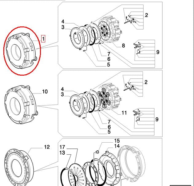 КОРПУС СЦЕПЛЕНИЯ ДВИГАТЕЛЯ NEW HOLLAND 5167933