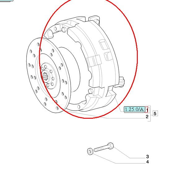 КОРПУС СЦЕПЛЕНИЯ TD95 NEW HOLLAND 5092803