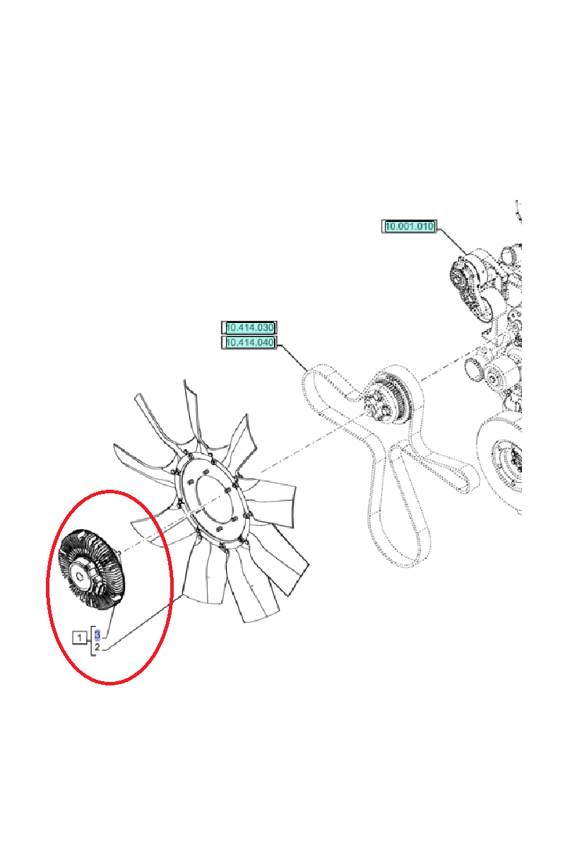 Вискомуфта New Holland CNH 47560853