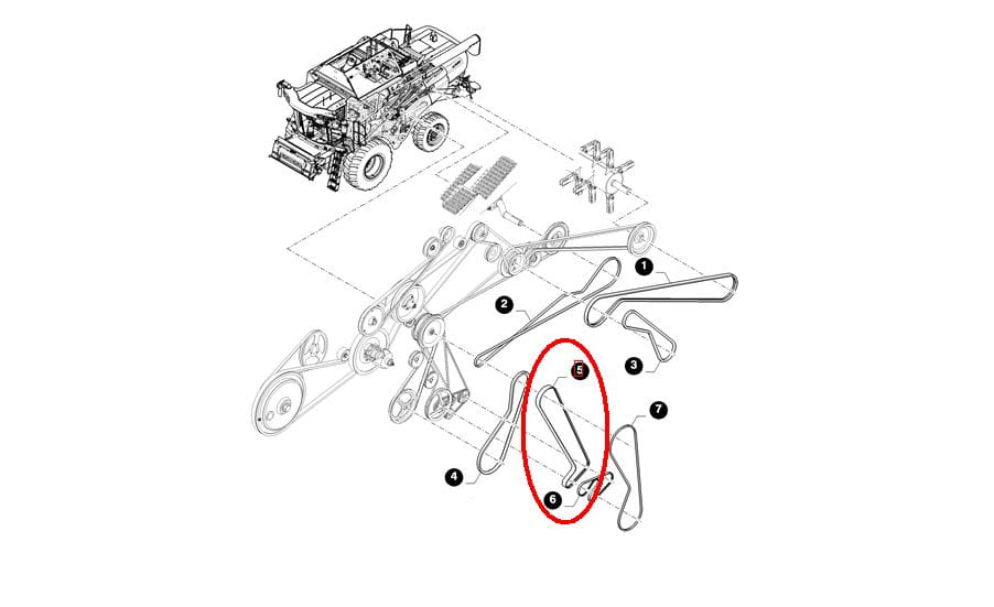 РЕМЕНЬ RH NEW HOLLAND REBELLER 84435035