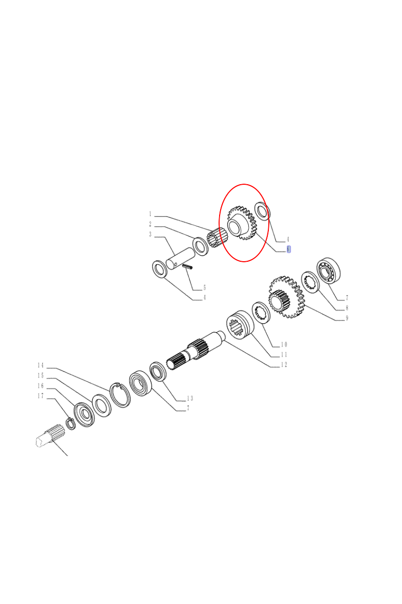 ШЕСТЕРНЯ NEW HOLLAND CASE CNH 5125011 - 5118113