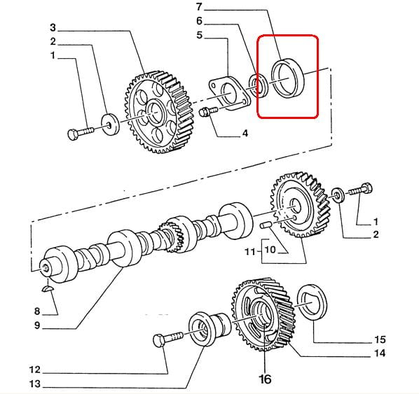 ВТУЛКА РАСПРЕДВАЛА NEW HOLLAND CASE 87800499 - 87301590