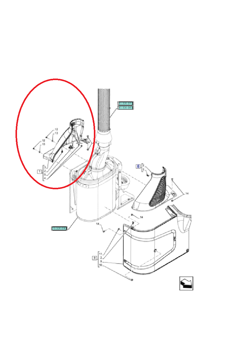 Корпус глушителя New Holland CNH 47733002