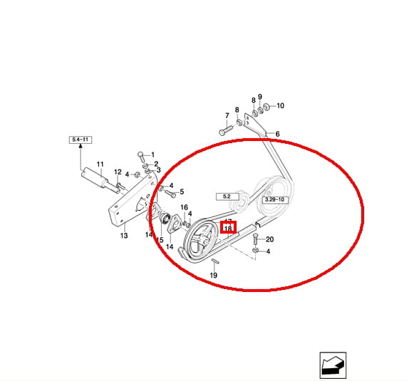 РЕМЕНЬ ДЛЯ СБРОСА CASE NEW HOLLAND 84817629