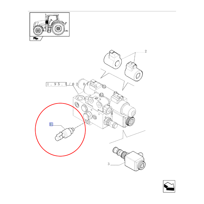 ДАТЧИК ДАВЛЕНИЯ МАСЛА CNH 87428328