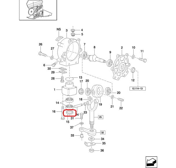 УПЛОТНИТЕЛЬ НАПОРНОЙ КОРОБКИ NEW HOLLAND CASE 80796503 - 796503