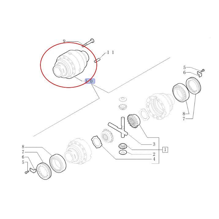 КОРПУС ДИФФЕРЕНЦИАЛА NEW HOLLAND 84198187