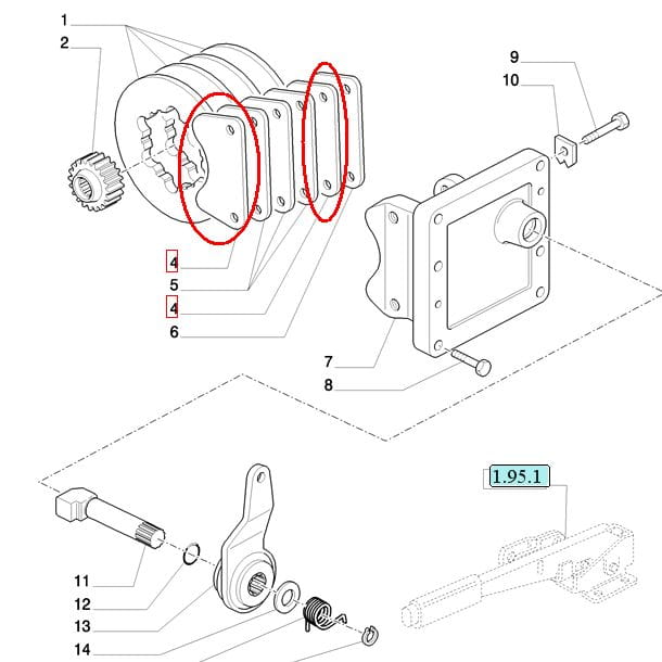 Тормозная колодка New Holland CASE Steyr 5199607