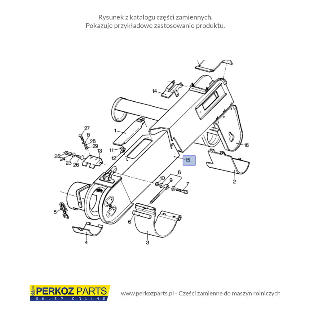 NEW HOLLAND TC 9811345 КОРПУС УШКОВОГО КОНВЕЙЕРА