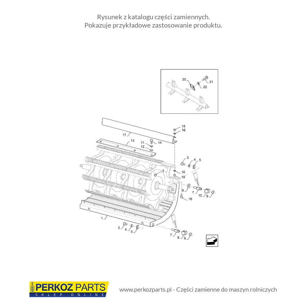 КОМПЛЕКТ ДЛЯ КУКУРУЗЫ С СЕПЕРАТОРОМ NEW HOLLAND TC5060-TC5080 87624145