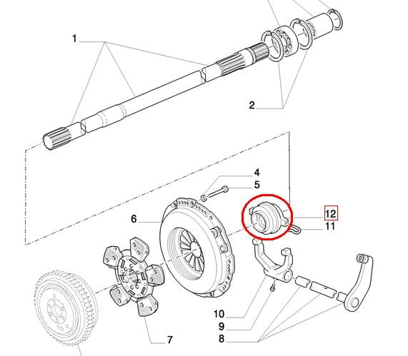 Выжимной подшипник корпуса NEW HOLLAND 9967339