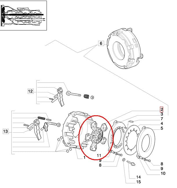 НАСТЕННЫЙ ДИСК СЦЕПЛЕНИЯ NEW HOLLAND 5092794