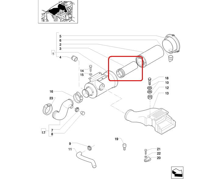 ФИЛЬТР НАРУЖНЫЙ ВОЗДУШНЫЙ NEW HOLLAND CASE STEYR 87704244 - 82034604