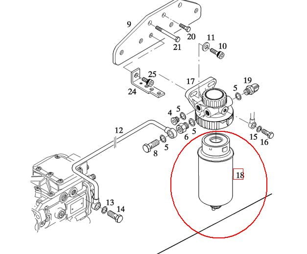 ФИЛЬТР ТОПЛИВНЫЙ NEW HOLLAND CASE 47111566 - 162000080877 - 84269166